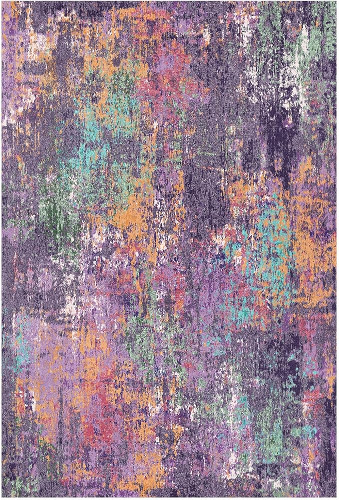 RELEANY Washable Area Rugs 2'x6' Non-Slip Modern Abstract Soft