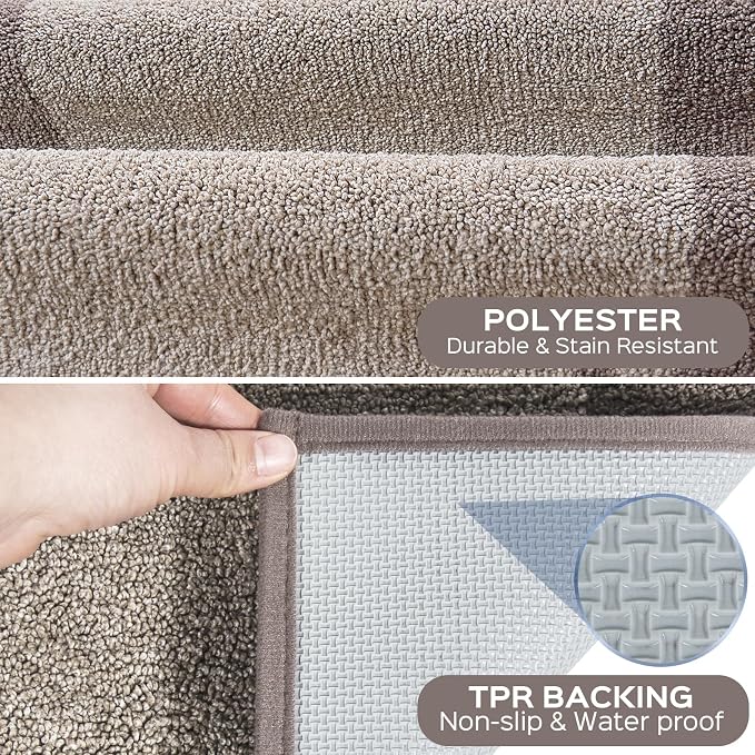 Machine Washable Kitchen Rug 24" x 36", Non Slip Kitchen Mat