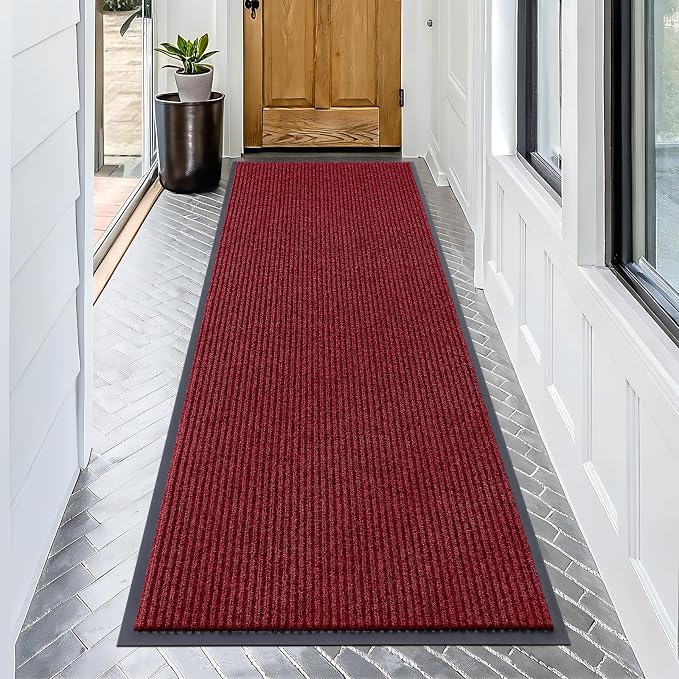OLANLY Front Door Mat Indoor Outdoor Entrance, Waterproof Heavy Duty Doormat