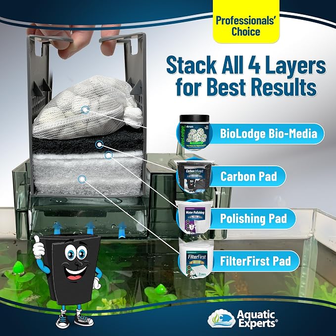 Aquarium Carbon Pad – Cut‑to‑Fit Carbon Infused Filter Pad Media