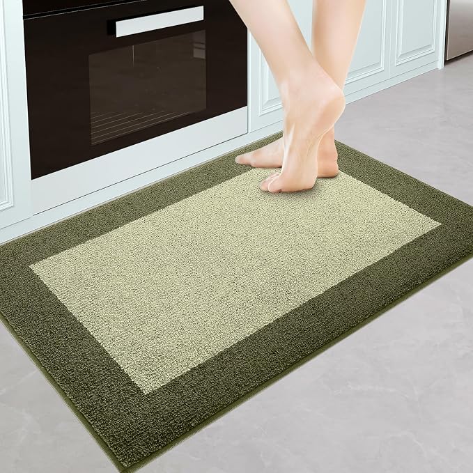 Machine Washable Throw Rug 24" x 36", Non Slip Kitchen Mat