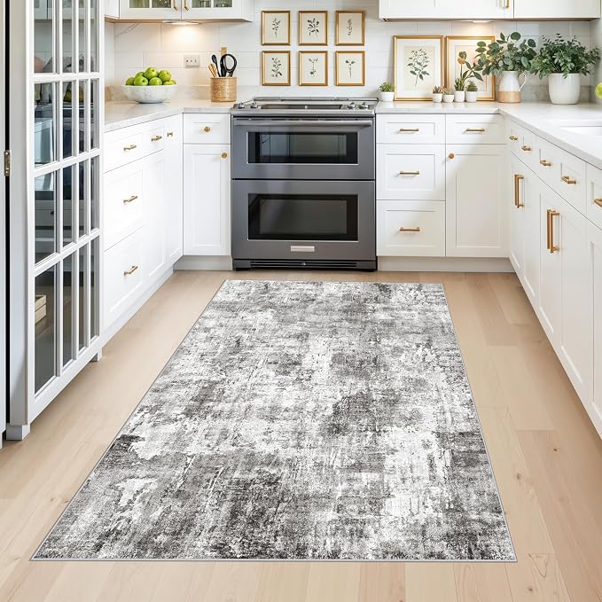 4x6 Entryway Rug – Non-Slip Low-Pile Small Area Rug
