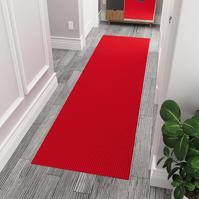 Ottomanson 3'11" x 7' Mud Mat Area Rug Scraper Carpet