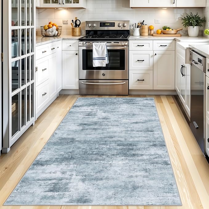 4x8 Washable Area Rug – Non-Slip Rubber Backed Indoor Rug
