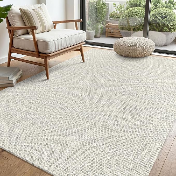 EARTHALL Washable Area Rug 4x6 Ft Non Slip Rugs