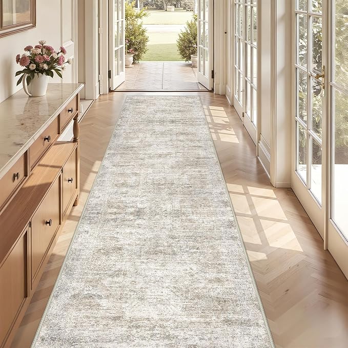 3x10 Runner Rug Non Slip Washable