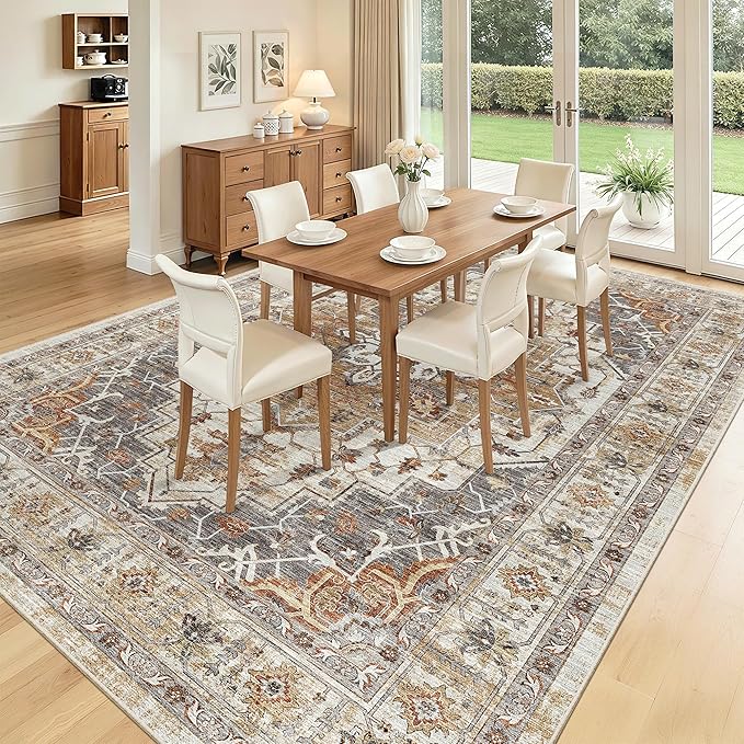Madane Washable Rug 8x10 Area Rugs