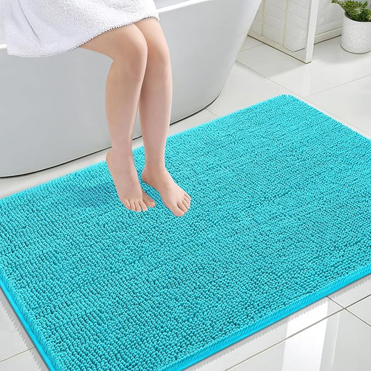 OLANLY Large Bathroom Rugs 44x32, Extra Soft Absorbent Chenille Bath Rugs