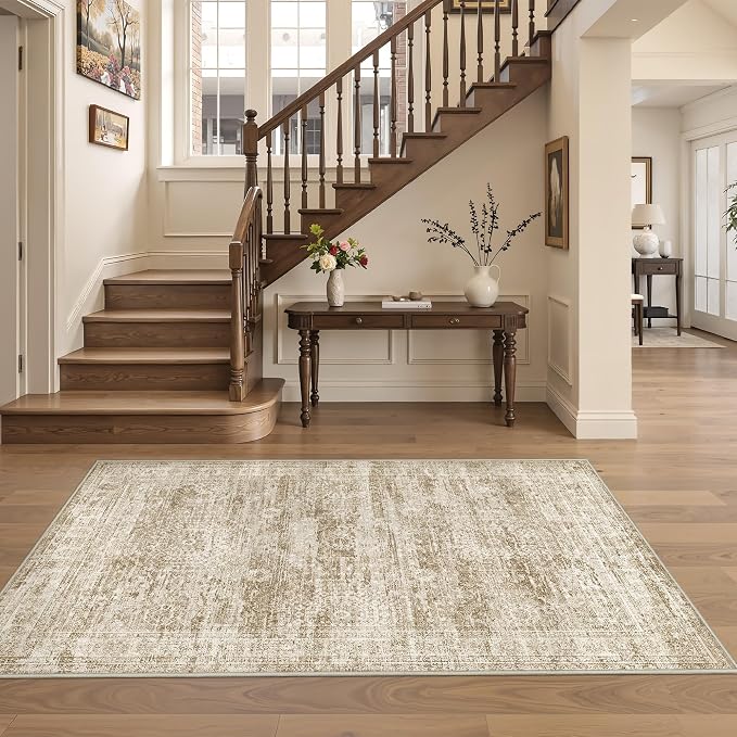 Area Rugs 4x6 for Living Room, Non-Slip Backing Small Kids Rugs for Bedroom