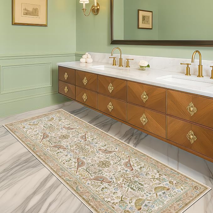 Hazo Haus Boho Long Bathroom Runner Rug 2x6