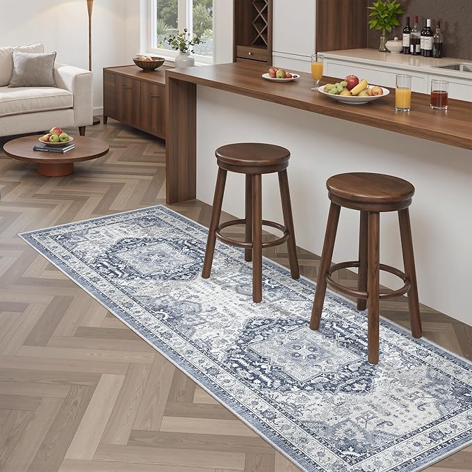 Madane Washable Runner Rug 2x6, Ultra-Thin Non-Slip Non-Shedding Hallway Runner
