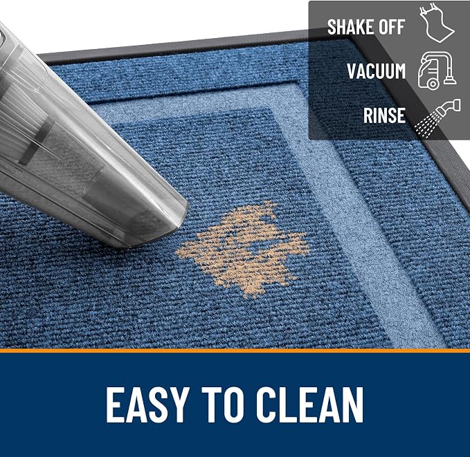 OLANLY Front Door Mat Indoor Outdoor Entrance, Waterproof All-Season,