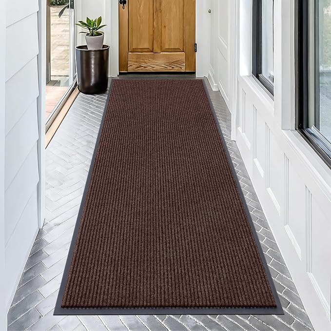 OLANLY Front Door Mat Indoor Outdoor Entrance, Waterproof Heavy Duty Doormat