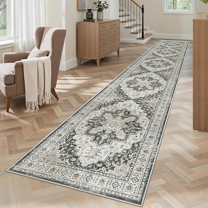 Madane Hallway Runner Rug 2x12, Extra Long Washable Runner Rugs