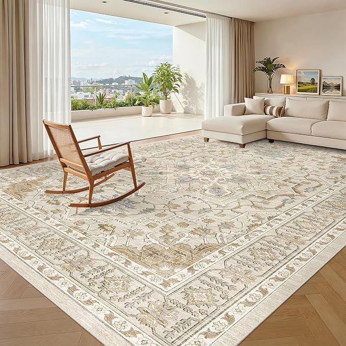 Madane Washable Rug 8x10 Area Rugs