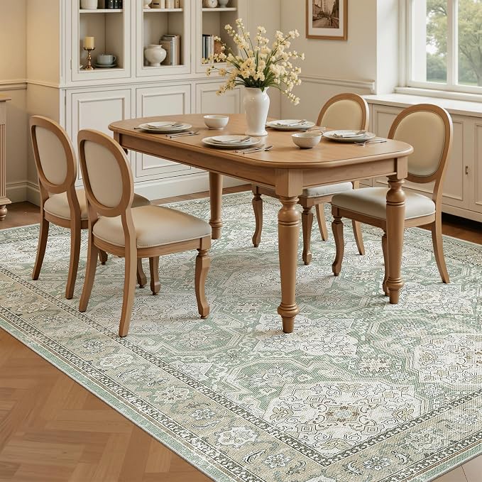 Soalmost 6x9 Area Rug for Living Room Washable 6x9 Rug Non-Slip Modern Rugs for