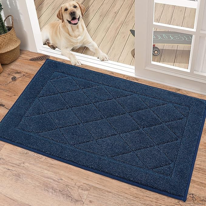 BEQHAUSE Dirt Trapper Door Mat 20" x 32", Doormat Non-Slip Entryway Rugs