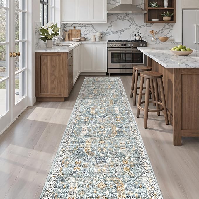 Madane Runner Rugs for Hallway 2x10 Long Washable Non-Slip Hallway Runner Rug