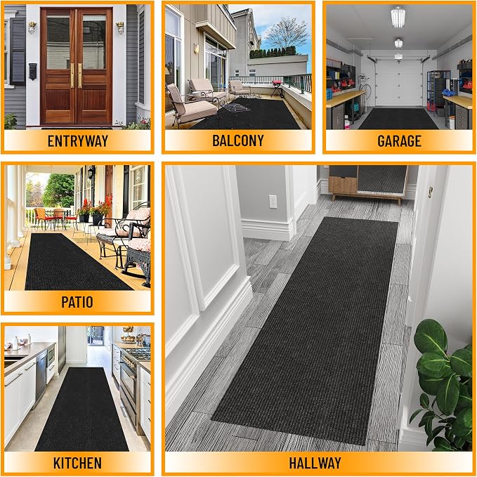 Ottomanson Hallway Runner Rug 2' x 6' Durable Non-Slip Mat