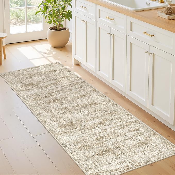 2x5 Rug Runner Washable for Entryway, Soft Bathroom Rugs