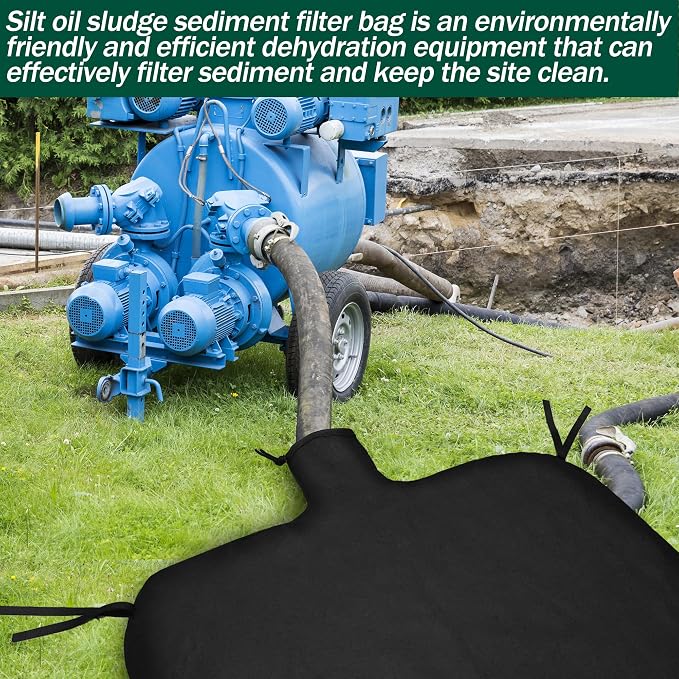 5 x 10ft Dewatering Bags with Drawstring Extra Large Dewatering Filter Bag Silt