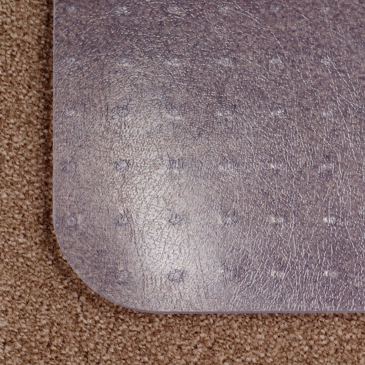ES Robbins EverLife 45-Inch by 53-Inch Multitask Series Hard Floor with Lip Vinyl Chair Mat, Clear, Heavy use (132133)