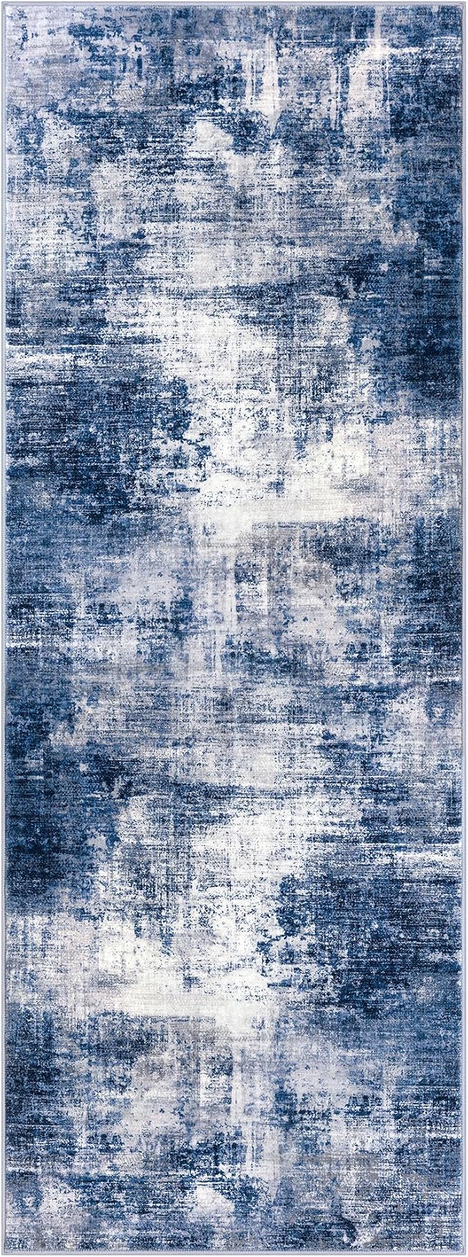 IOHOUZE Abstract Runner Rug 3x8 Ft Washable Runners
