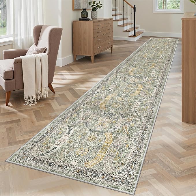 Madane Hallway Runner Rug 2x12, Extra Long Washable Runner Rugs