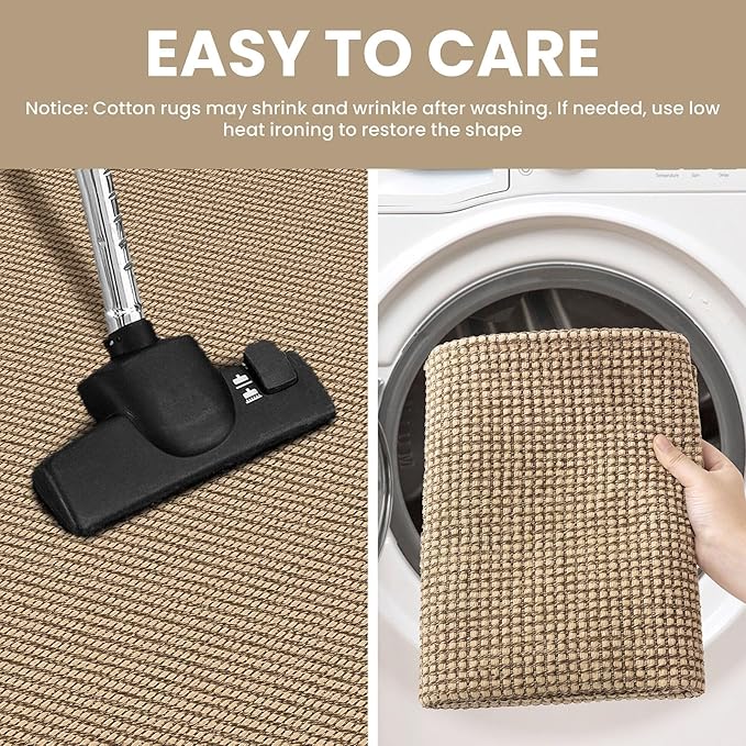 IOHOUZE Washable Exrea Long Hallway Runner Rug 3x14 Non Slip Rubber Backed