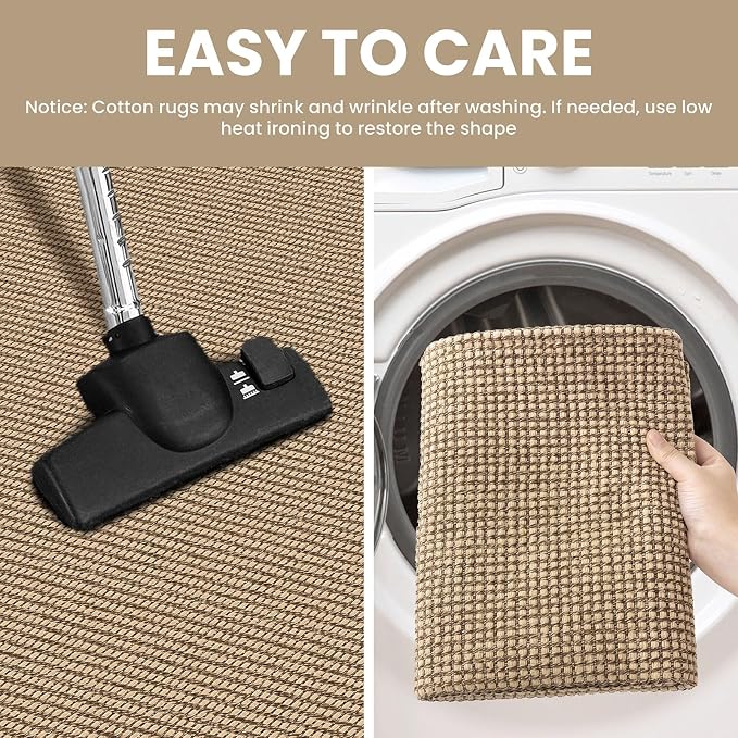 IOHOUZE Washable Runner Rug 3x12 Non Slip Rubber Backed Extra Long Hallway