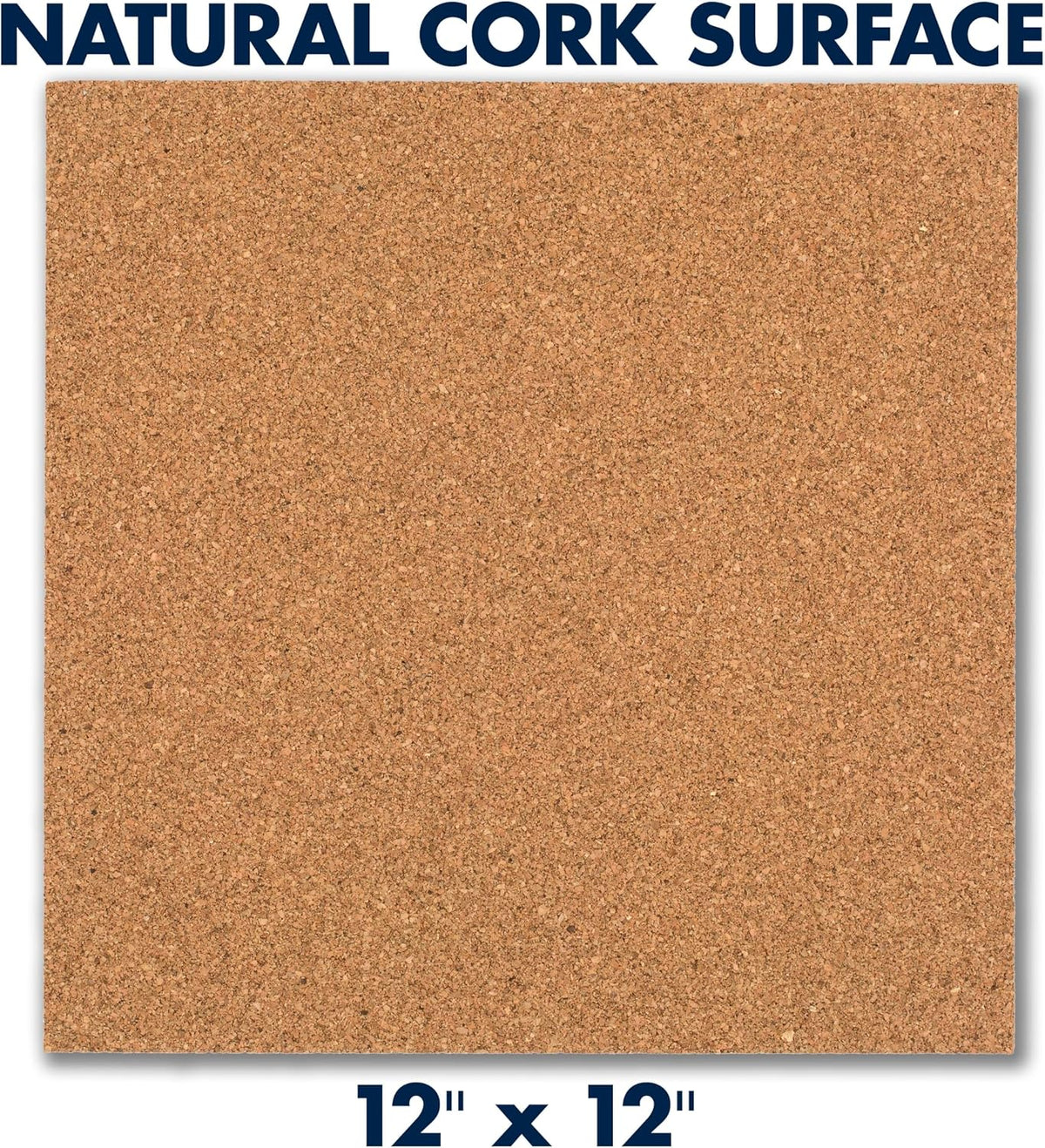 Quartet Cork Tiles, Bulletin Board Cork Panels 12" x 12" x 3/16", Natural, 8 Count (108) 12" x 12" (Pack of 10)