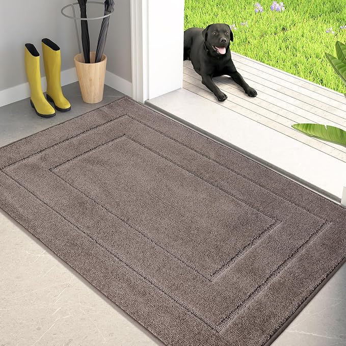 PURRUGS Dirt Trapping Door Mat 32" x 47", Non-Slip/Skid Machine Washable