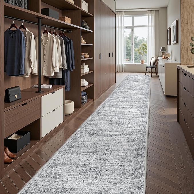 Washable Runner Rug 2.5x14, Non-Slip Long Hallway Runner