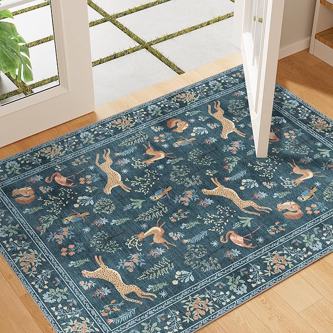 DUKINO 2x3 Rug, Washable Animal Rugs