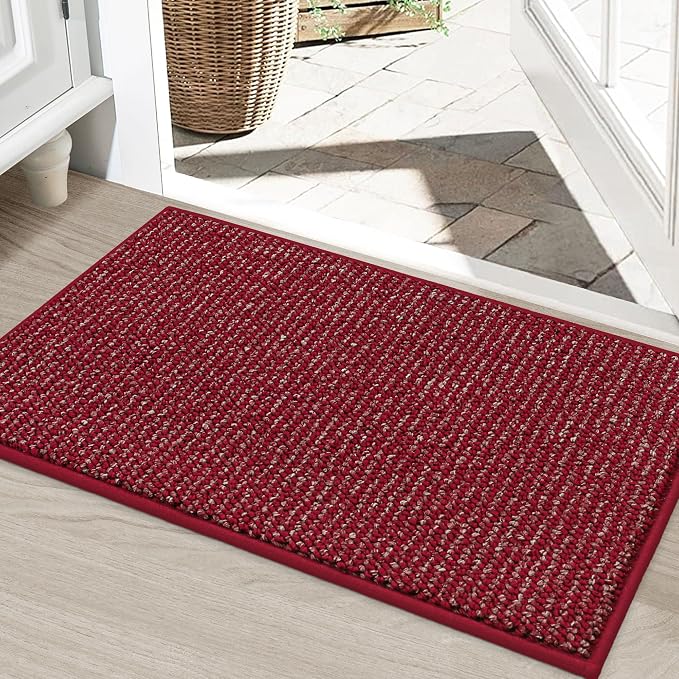 BEQHAUSE Dirt Trapper Door Mat 24" x 36", Non-Slip Washable Doormats Entrance
