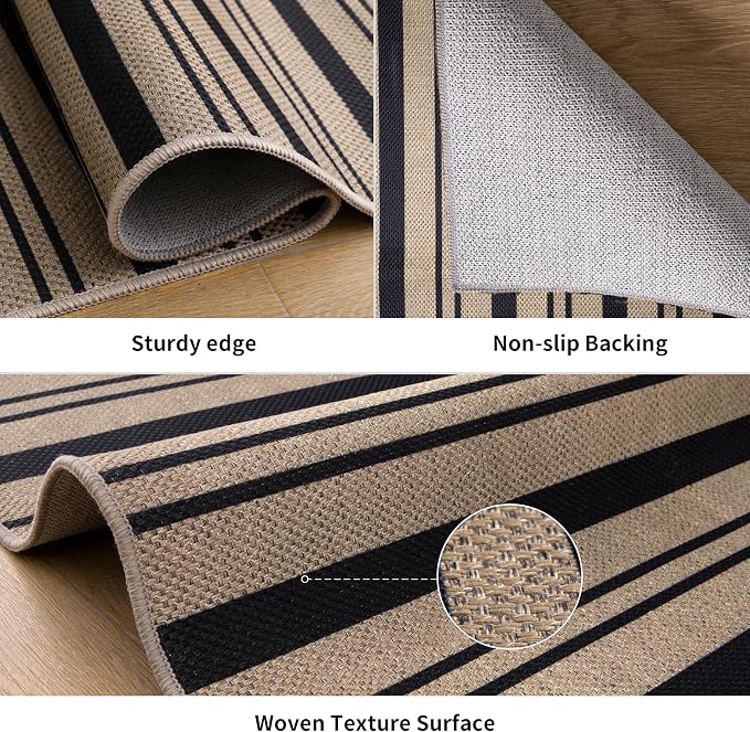 Tangsoo Stripe Easy Jute Rug 4x6