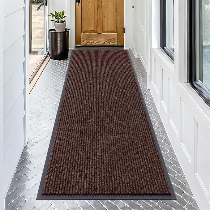 OLANLY Front Door Mat Indoor Outdoor Entrance, Waterproof Heavy Duty Doormat