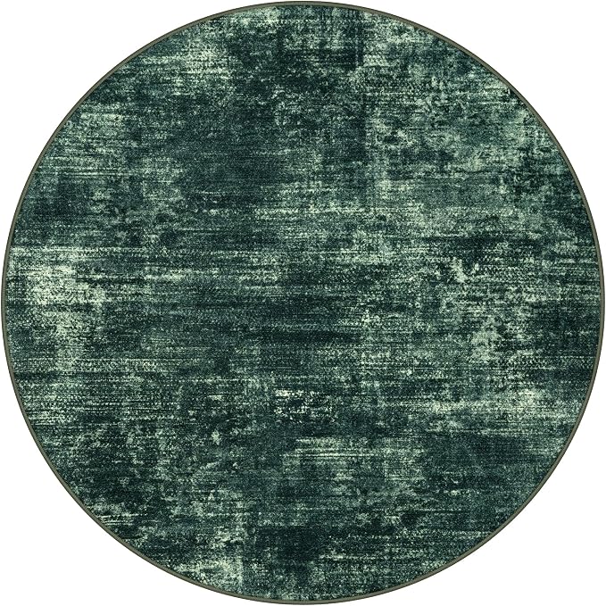 IOHOUZE Round Area Rug 5 Ft Circle Entryway Rugs Round Washable Door Mat Indoor