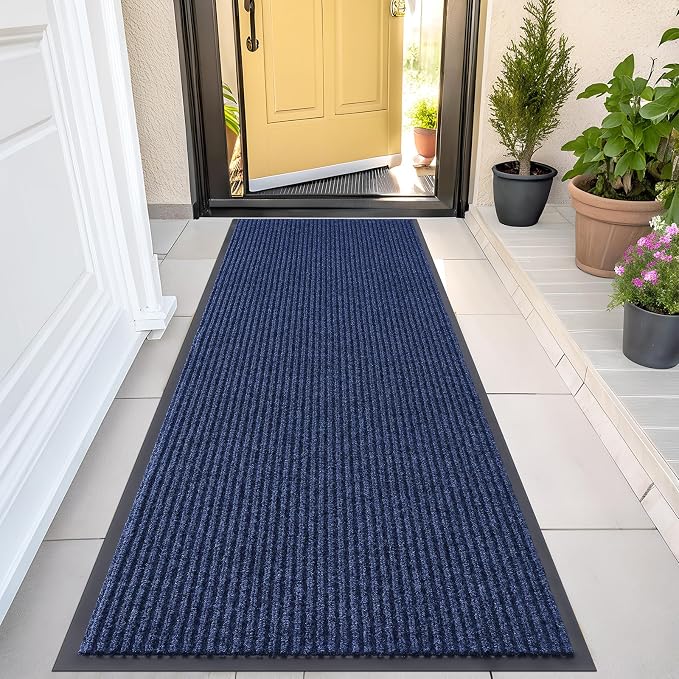 OLANLY Front Door Mat Indoor Outdoor Entrance, Waterproof Heavy Duty Doormat