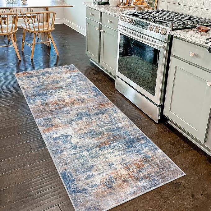IOHOUZE Abstract Runner Rug 2x7 Ft Washable Runners