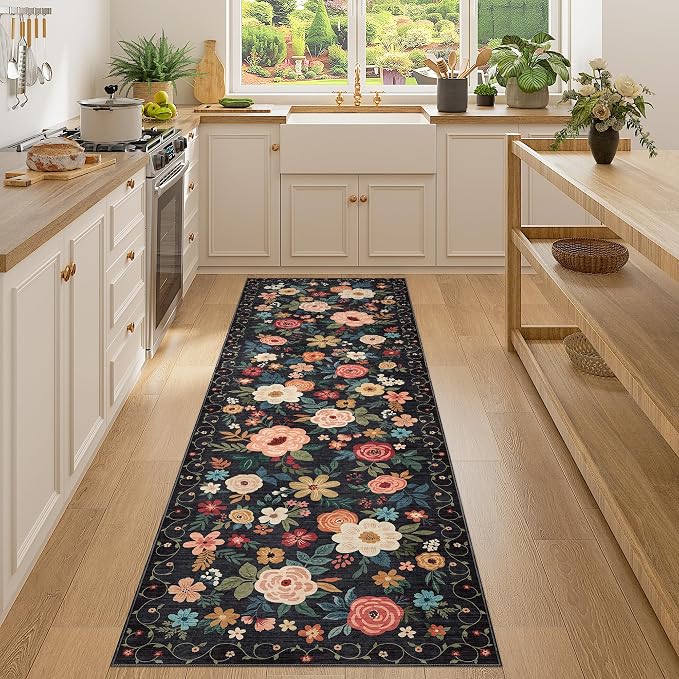 DUKINO Runner Rug, 2x7 Boho Kitchen Rug