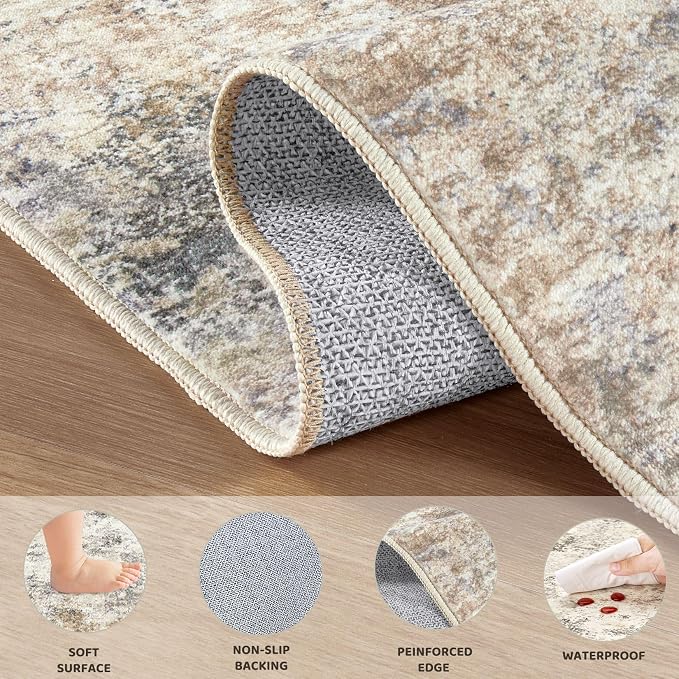 UERMEI 4x6 Area Rug Living Room Rugs