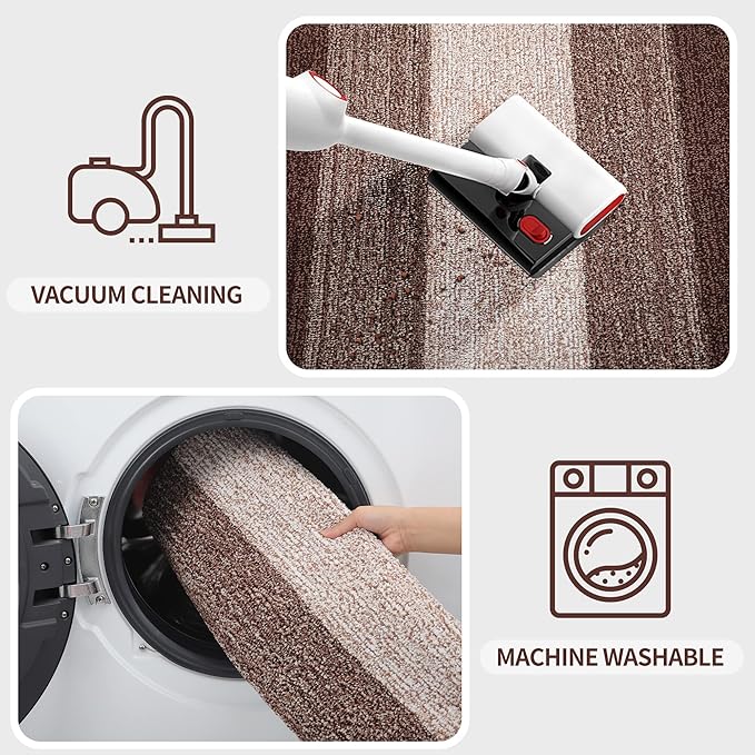 Kitinjoy Indoor Outdoor Door Mat, 50x30 Non-Slip Absorbent Dirt Trapper