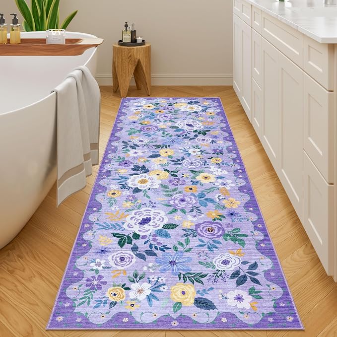 DUKINO 2x6 Runner Rug for Hallway, Washable Kitchen Rug