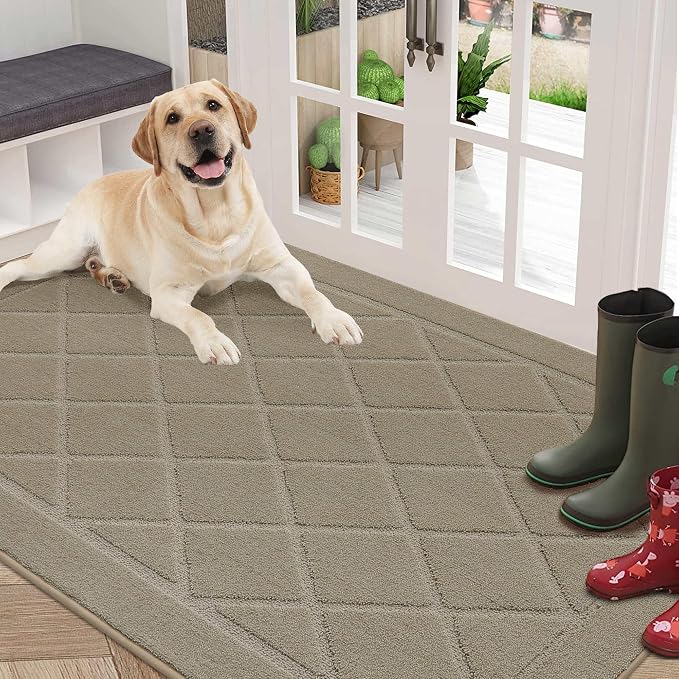 BEQHAUSE Dirt Trapper Door Mat 36" x 60", Doormat Non-Slip Entryway Rugs