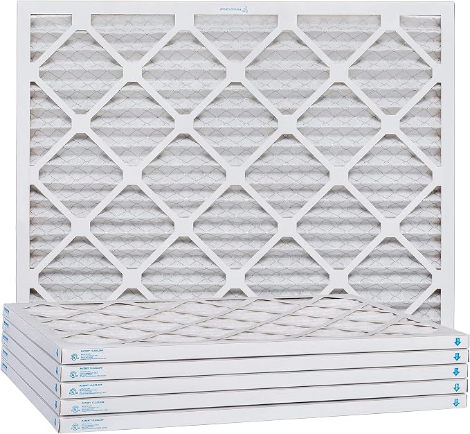 Aerostar 12x30x1 MERV 8, Pleated Air Filter, Box of 6, Made in the USA