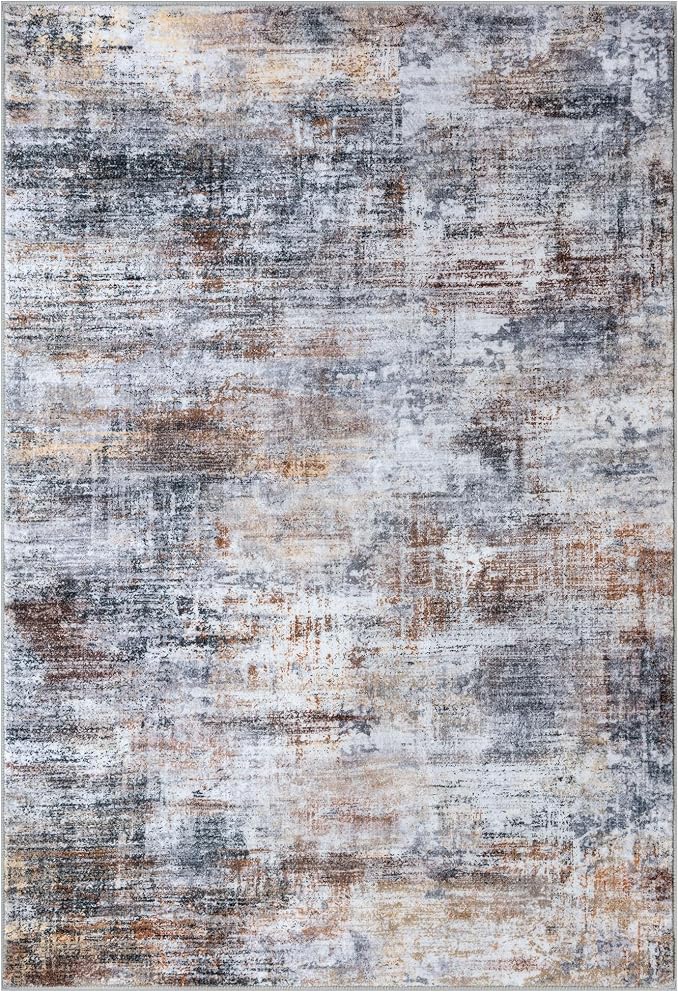 IOHOUZE Abstract Area Rug 4x6 Ft Washable Rugs