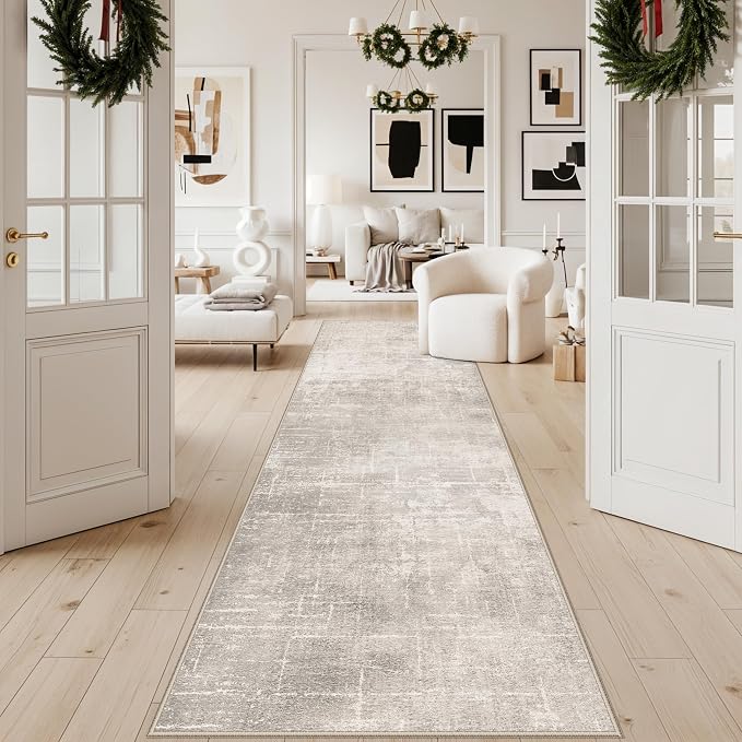 HAOYUNLAI 3x12 Hallways Runner Rugs: Soft Kitchen Rug Non-Slip Floor Mat