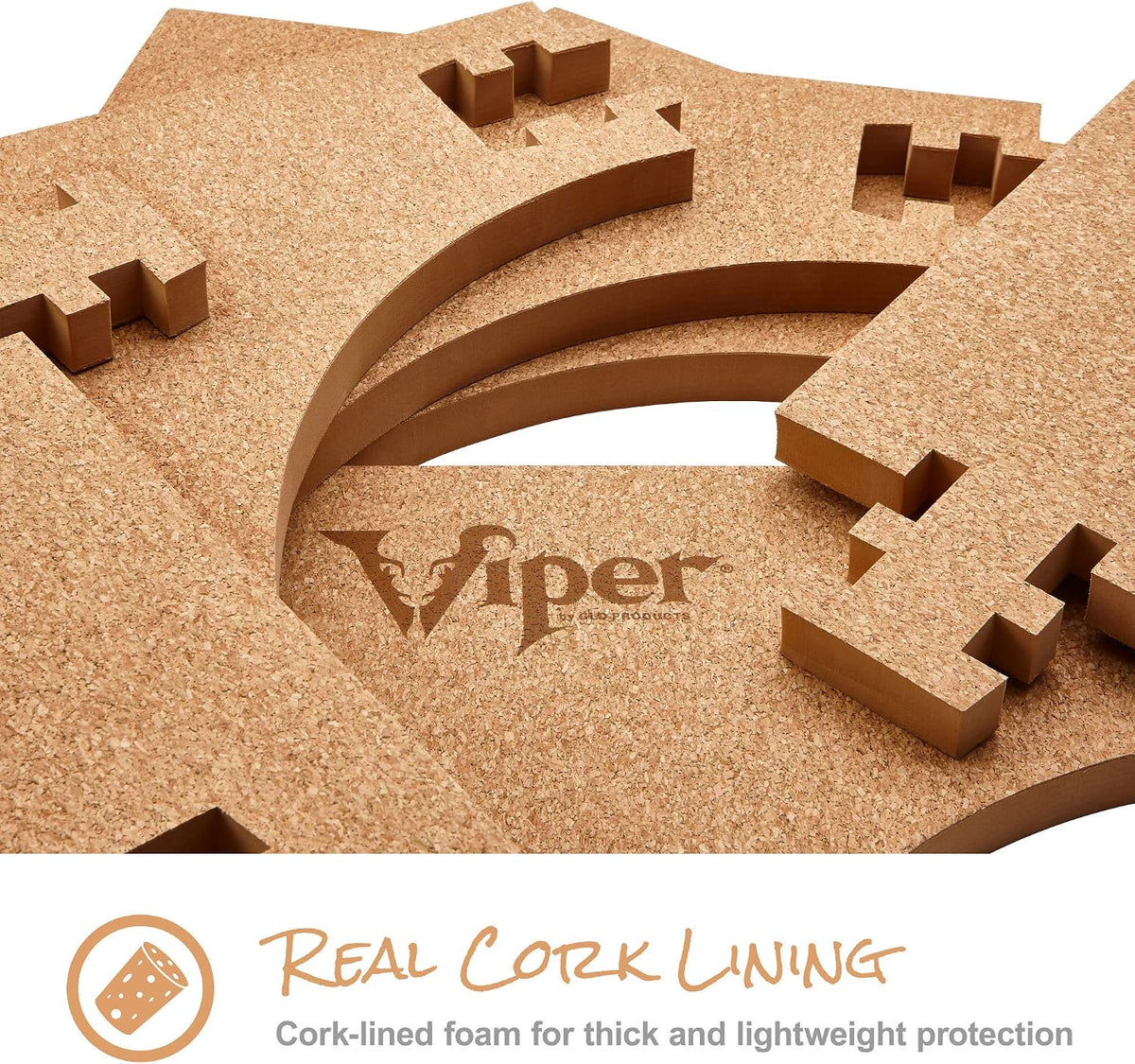 Viper Wall Defender III Cork Dartboard Surround, Reversible Cork Dart Board Wall Protector for 17.75 and 18 Inch Sisal Bristle Dartboards, 8.2 Sq Ft, Tan