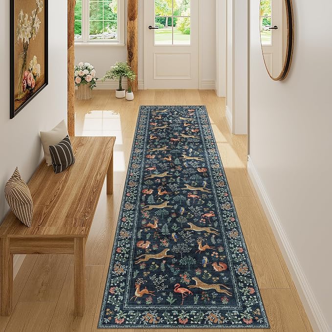 DUKINO Runner Rug, 2x8 Washable Kitchen Rugs